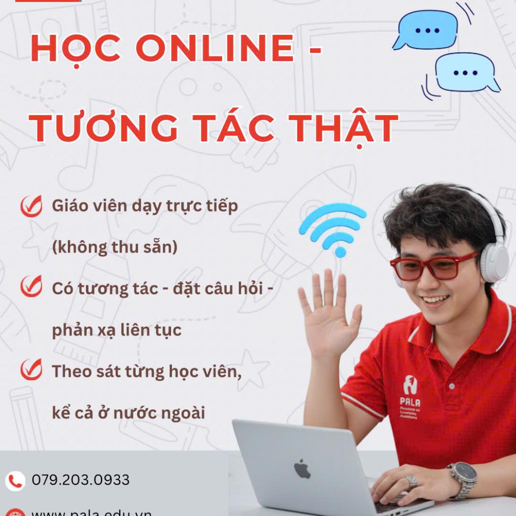 Học tiếng Anh online tại PALA: Trải nghiệm tương tác thật như tại lớp