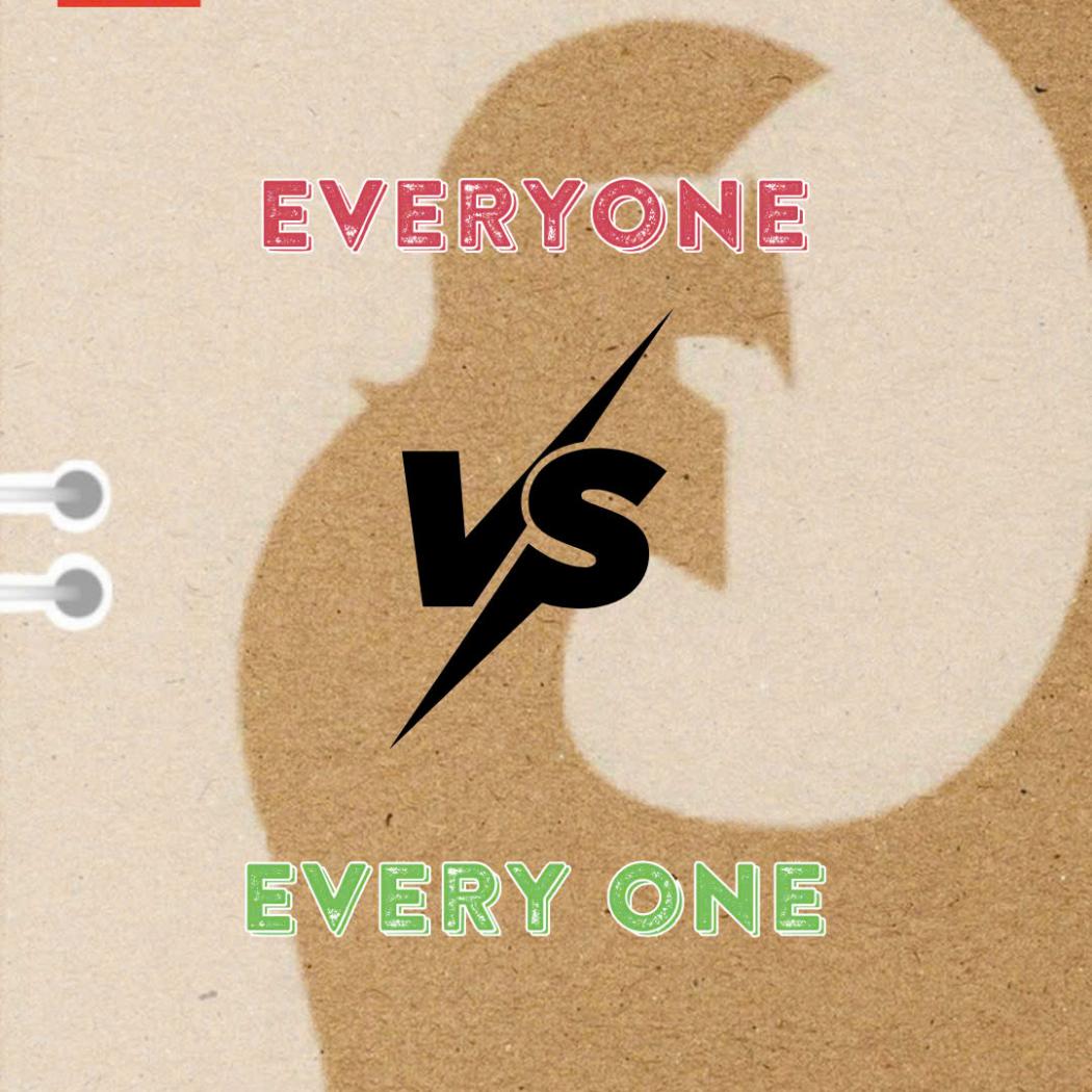 Phân biệt Everyone và Every one trong tiếng Anh