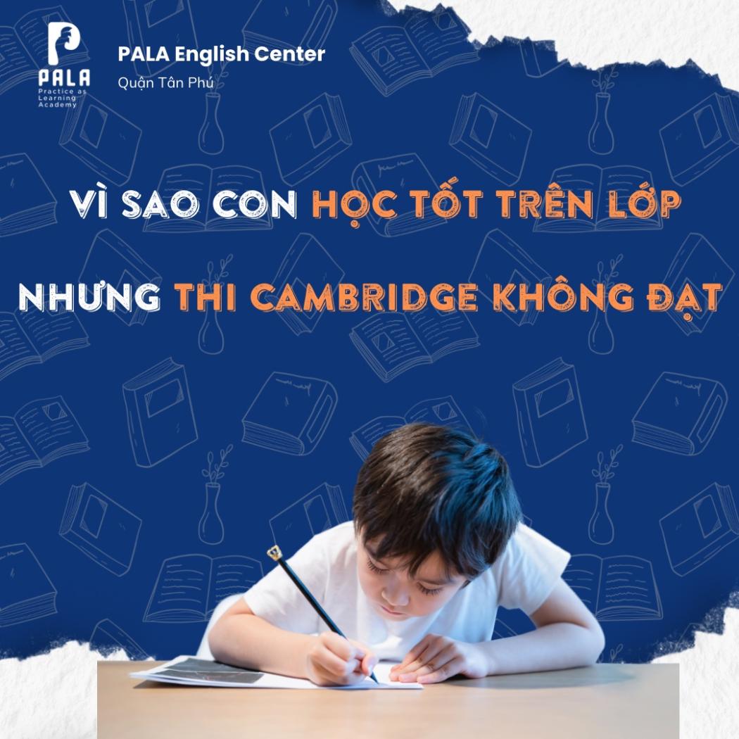 Tại sao con học giỏi trên lớp nhưng thi Cambridge lại không đạt? | PALA